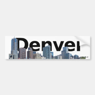 Denver Skyline Bumper Sticker