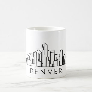 Denver Skyline Cityscape Coffee Mug