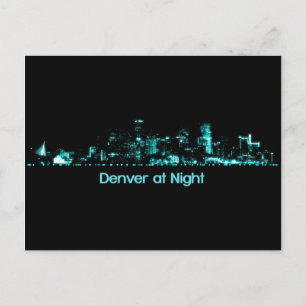 Denver Skyline Postcard