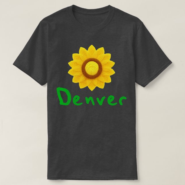 Denver Sunflower T-Shirt (Design Front)