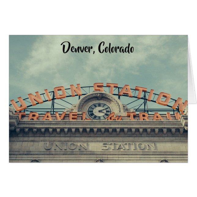 Denver Union Station All Occasion Greeting Card (Front Horizontal)