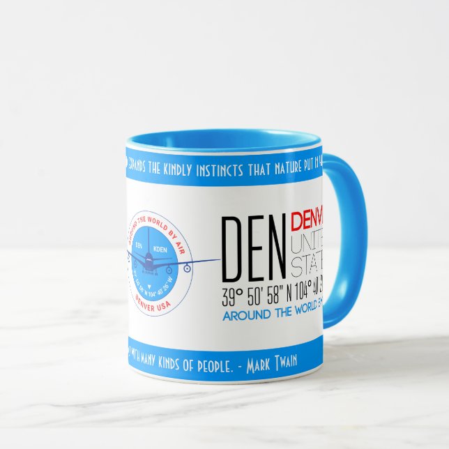 Denver, United States elegant Mug (Front Right)