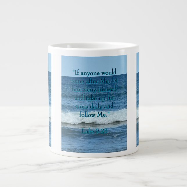 Deny Yourself  Large Coffee Mug (Front)