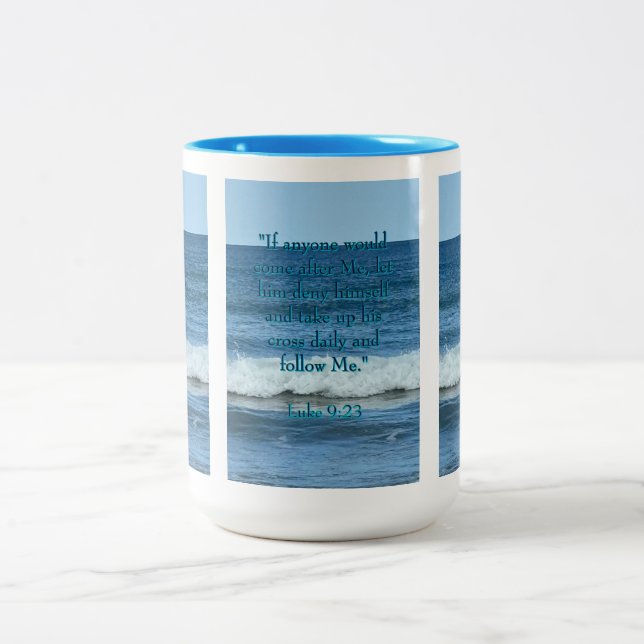 Deny Yourself  Two-Tone Coffee Mug (Center)