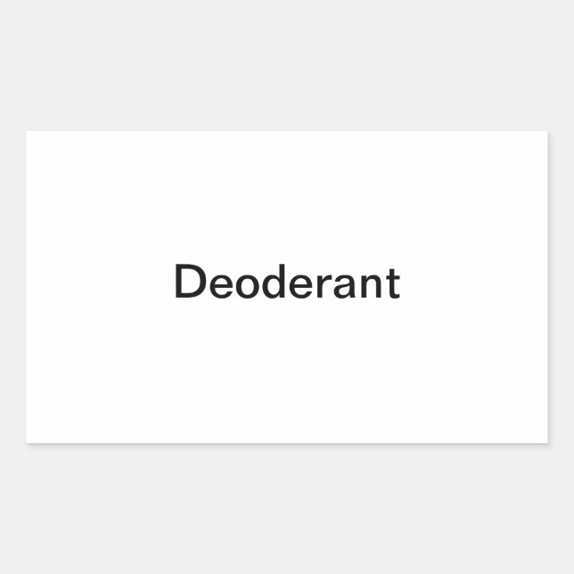 Deoderant Label/ Sticker (Front)