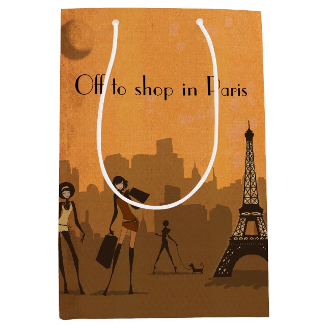 départ pour acheter à Paris sac cadeau (Devant)