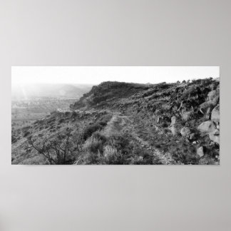 Departing Black Mesa Plateau (Colour Desaturated) Poster