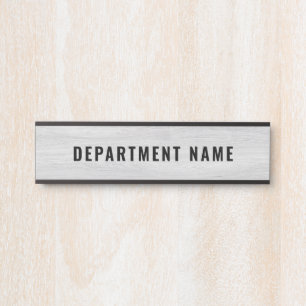 Department Name Door Sign