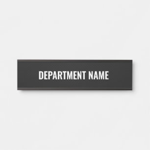 Department Name  Door Sign