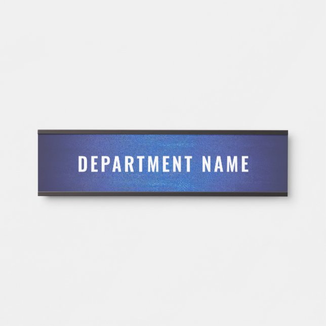Department Name Door Sign (Front)