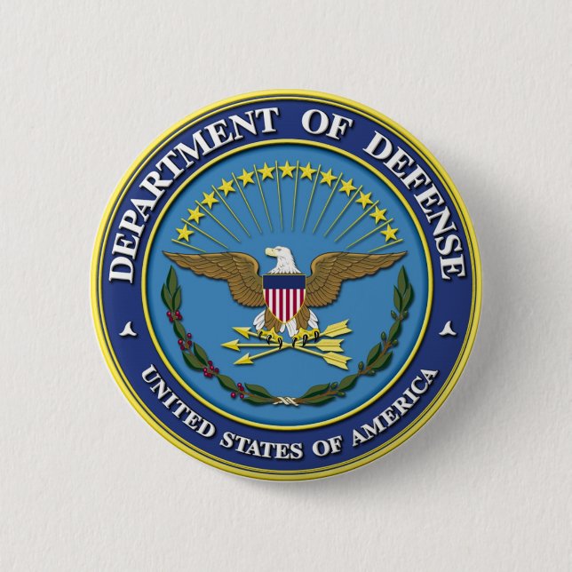Department of Defence 2 Inch Round Button (Front)