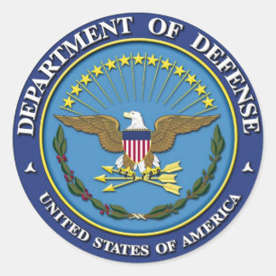 Department of Defence Classic Round Sticker