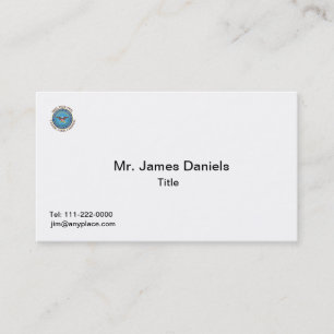 Department of Defence DOD VVV Shield Business Card