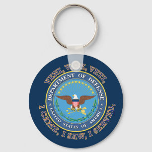 Department of Defence DOD VVV Shield Keychain