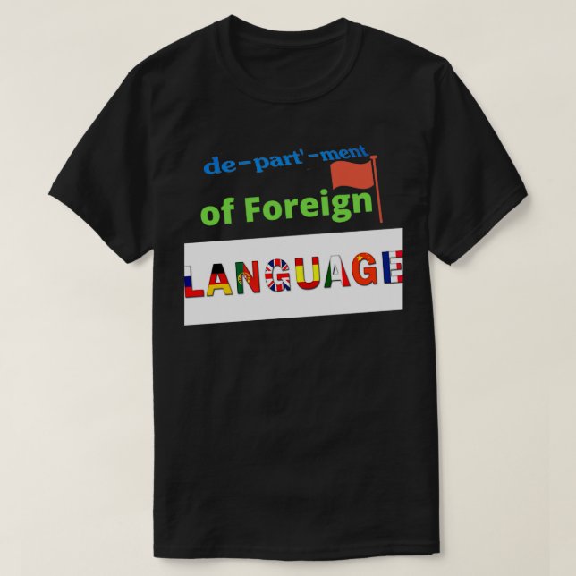 Department of Foreign Language T-Shirt (Design Front)