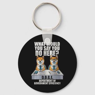 Department Of Government Efficiency D.o.g.e Doge Keychain