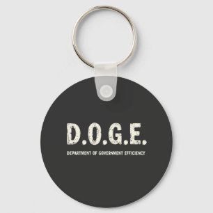 Department Of Government Efficiency Doge Dog   Keychain