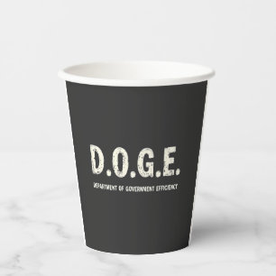 Department Of Government Efficiency Doge Dog Paper Cups