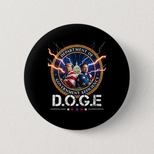 Department Of Government Efficiency Doge Trump 47t 2 Inch Round Button