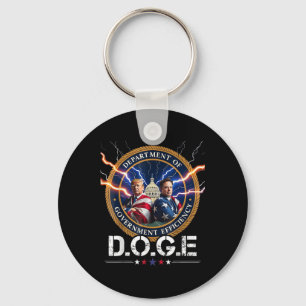 Department Of Government Efficiency Doge Trump Keychain