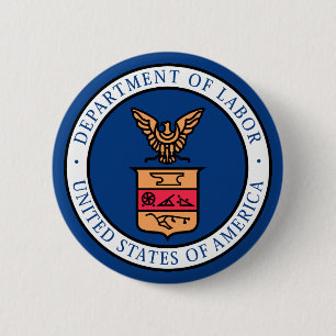 Department of Labour 2 Inch Round Button