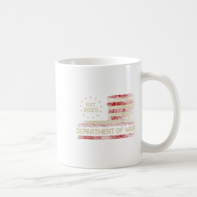 Department Of War Established 2025 Re-established  Coffee Mug (Right)