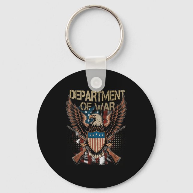 Department Of War Shirt Established 2025 Re-establ Keychain (Front)