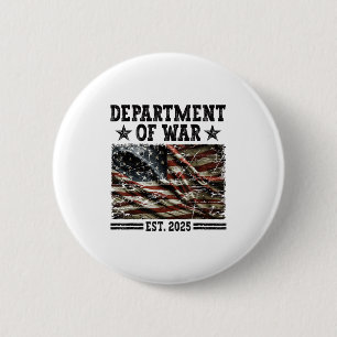 Department Of War Usa Camouflage Flag Department O 2 Inch Round Button