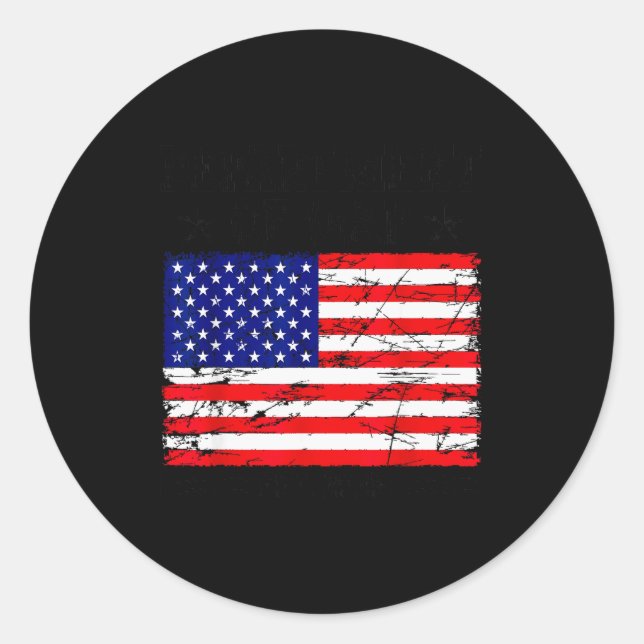Department Of War Usa Camouflage Flag Department O Classic Round Sticker (Front)