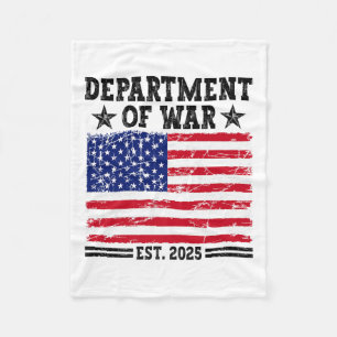 Department Of War Usa Camouflage Flag Department O Fleece Blanket