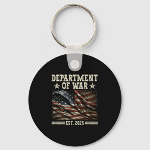 Department Of War Usa Camouflage Flag Department O Keychain