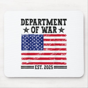 Department Of War Usa Camouflage Flag Department O Mouse Pad