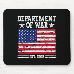 Department Of War Usa Camouflage Flag Department O Mouse Pad