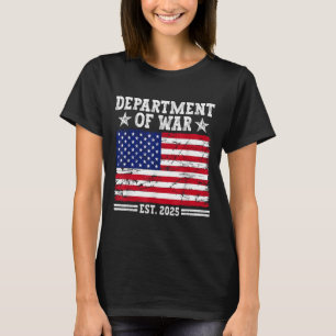 Department Of War Usa Camouflage Flag Department O T-Shirt