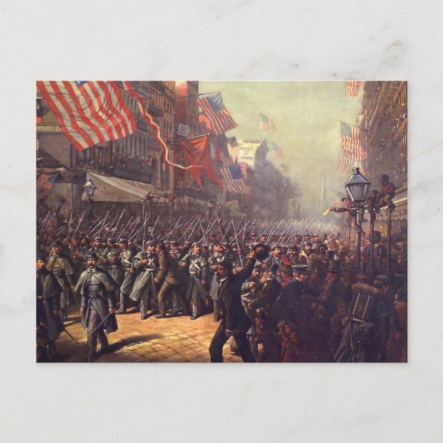 Departure for War Postcard (Front)