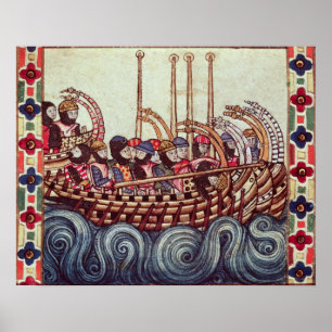 Departure of a Boat for the Crusades, Poster