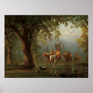 DEPARTURE OF A INDIAN WAR PARTY POSTER