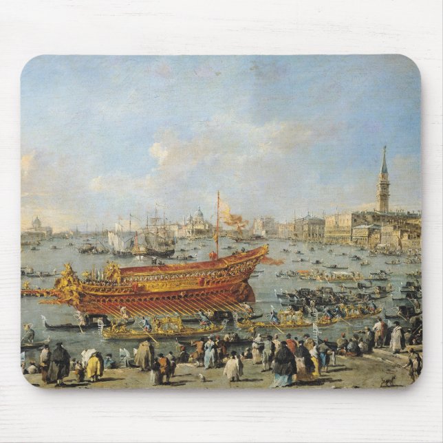 Departure of the 'Bucentaur' for the Lido Mouse Pad (Front)