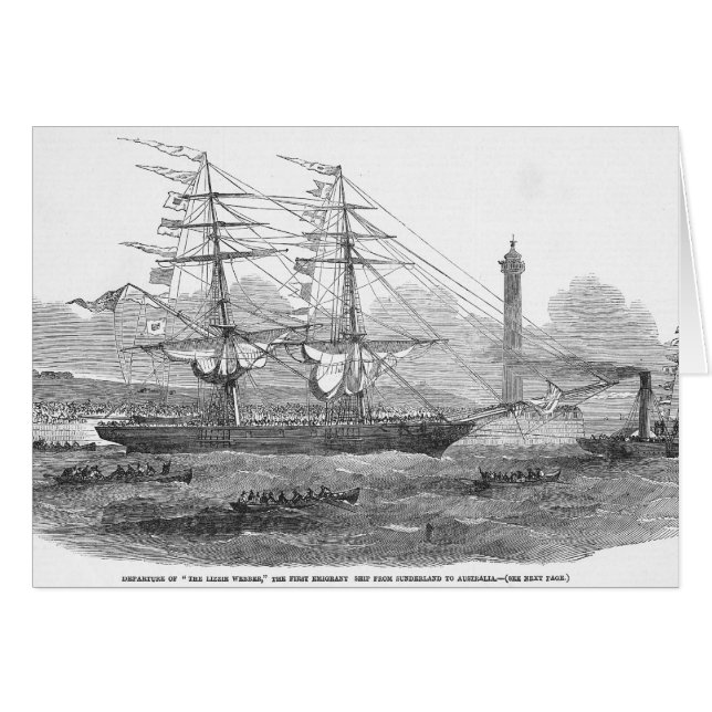 Departure of 'The Lizzie Webber' (Front Horizontal)