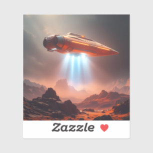 Departure Point – Sci-Fi Travel Art Square Vinyl