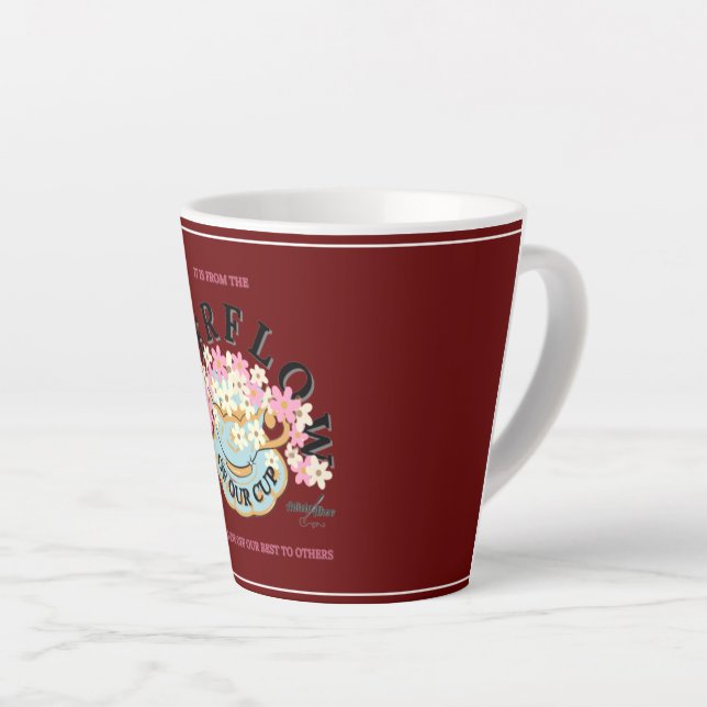 DÉPASSEMENT Latte Mug par Adiela Akoo (Angle droit)