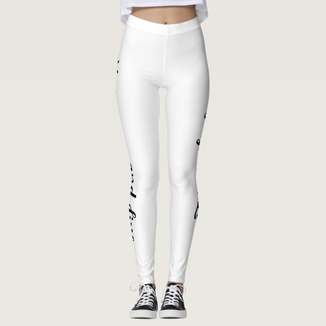 Dépêchez-vous de vivre des Leggings tout-sur-impre (Devant)