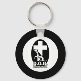 Depend on God Keychain