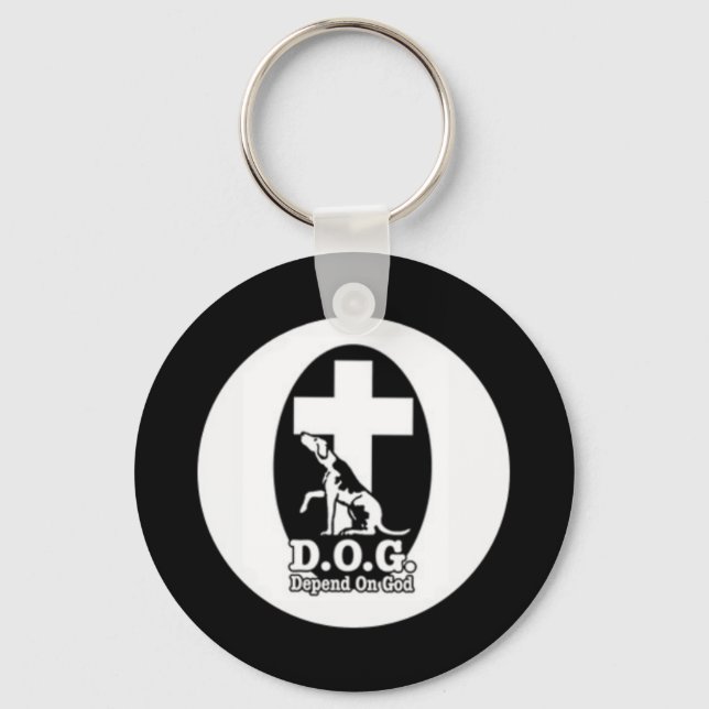 Depend on God Keychain (Front)
