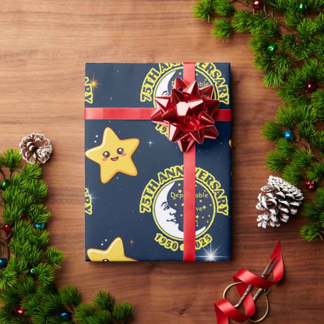 Dependable Drive In 75th Anniversary Gift Wrap (Holiday Gift)