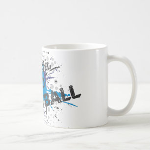 Dépendant au Paintball 2 - tasse bleue de floc
