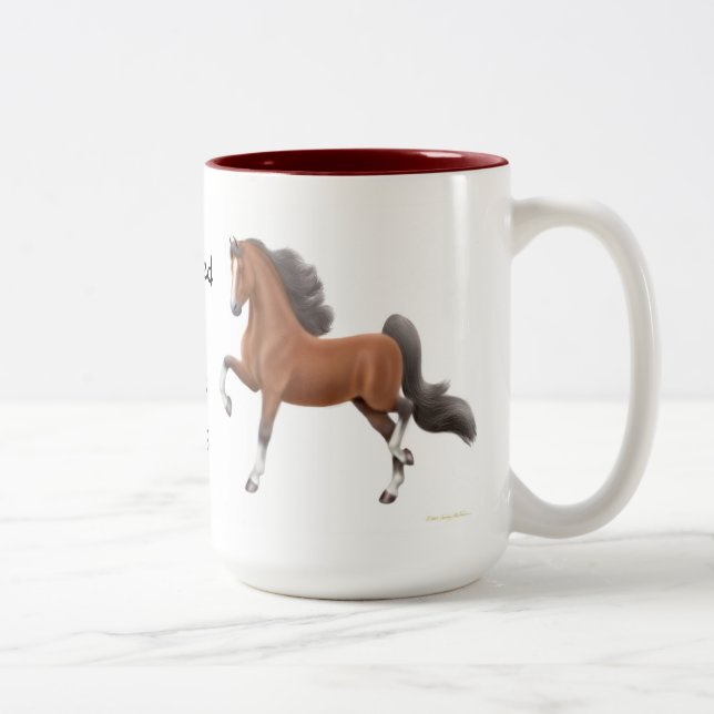 Dépendant dans la tasse de Gaited Saddlebred de (Droit)