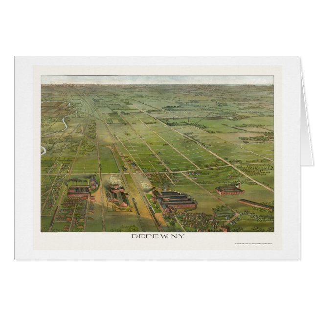 Depew, NY Panoramic Map - 1898 (Front Horizontal)