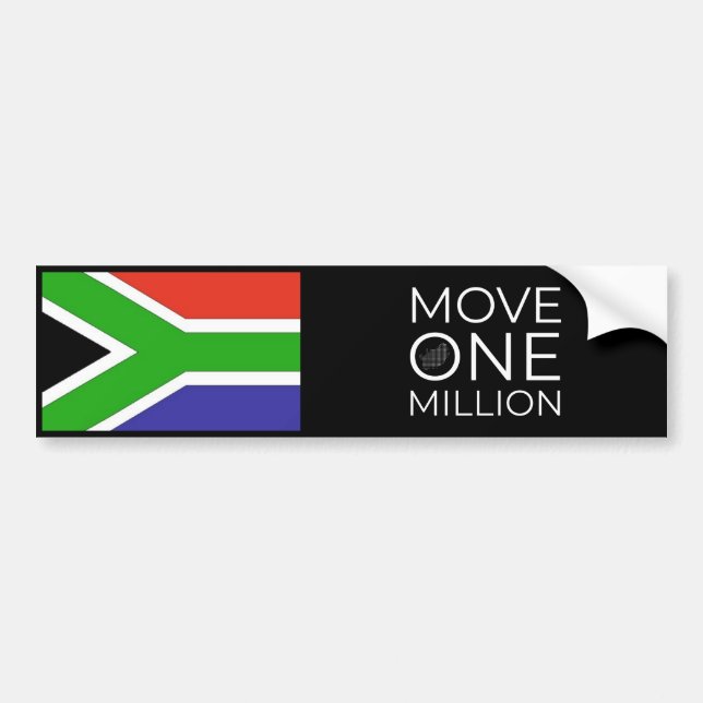 Déplacer Un Million De Stickers Bumper (Devant)