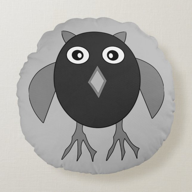 Déplaisant Coussin de hibou d'Halloween (Devant)